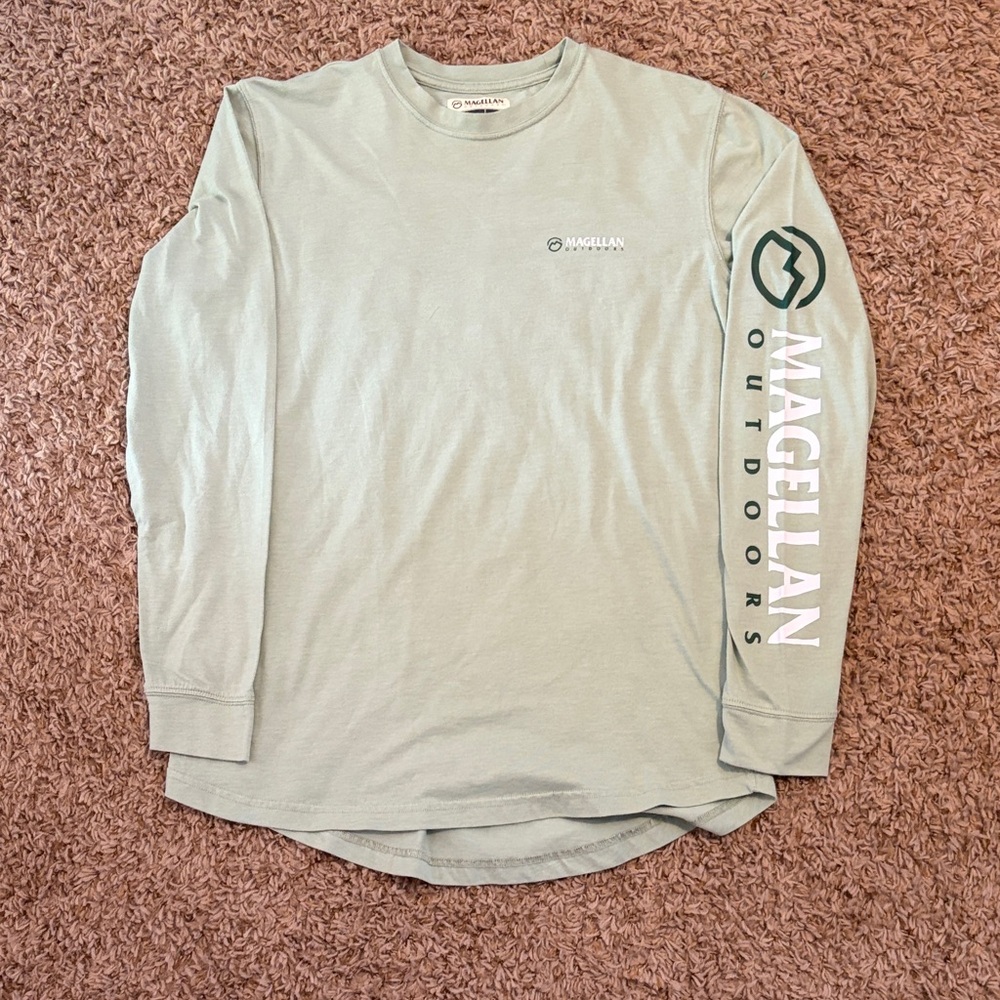 Magellan Outdoors Light Green Long Sleeve Tee